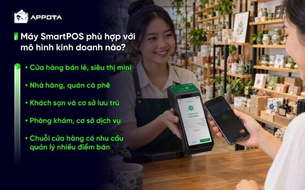 Máy SmartPOS phù hợp với mô hình kinh doanh nào?