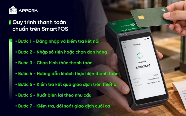 Quy trình thanh toán chuẩn trên SmartPOS