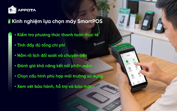 Kinh nghiệm lựa chọn máy SmartPOS