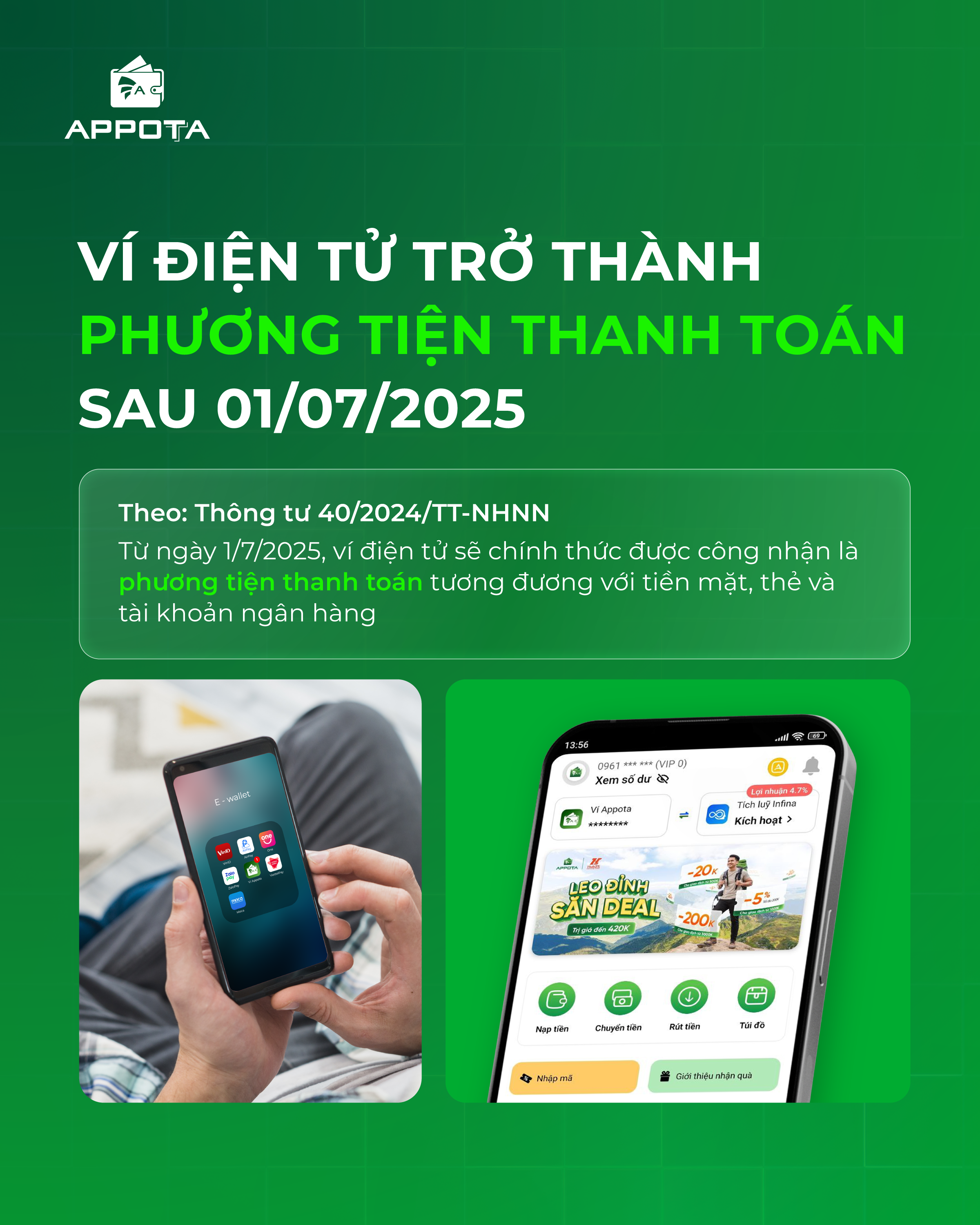 5 thay đổi mới sau khi ví điện tử thành phương tiện thanh toán