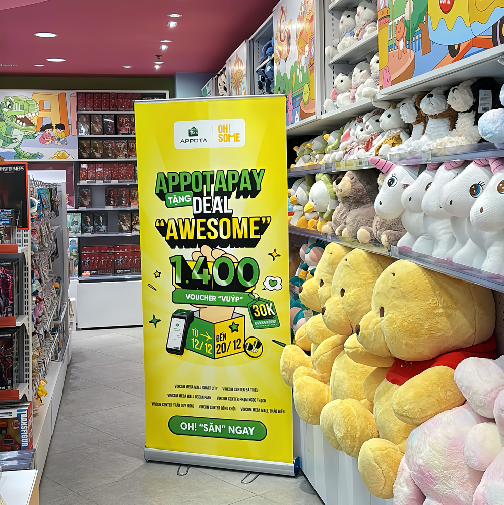 Deal đỉnh cuối năm: Săn 1.400 voucher OH!SOME cùng AppotaPay