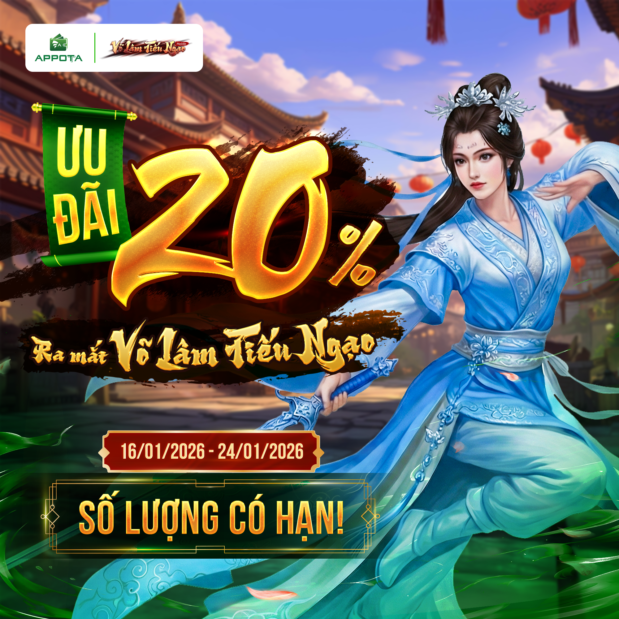 Chào sân GAME MỚI – AppotaPay cùng FinGame tung ưu đãi lên tới 20% 