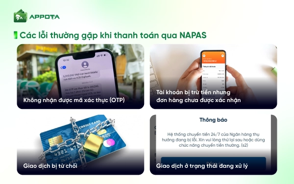 Các lỗi thường gặp khi thanh toán qua NAPAS 