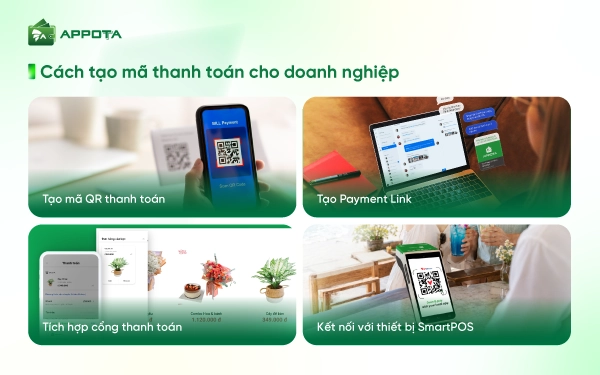 Cách tạo mã thanh toán cho doanh nghiệp
