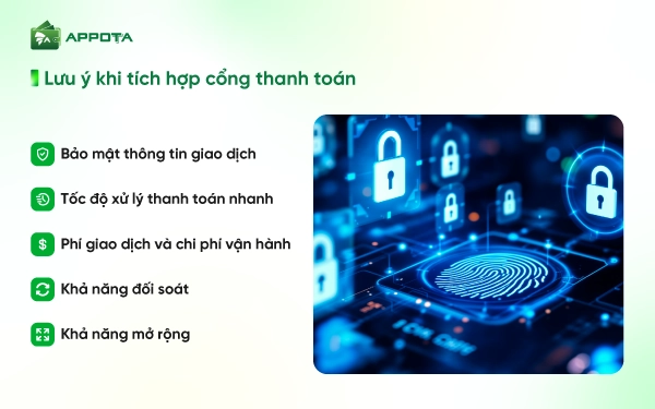 Lưu ý khi tích hợp cổng thanh toán