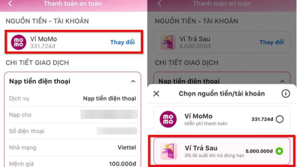 Nếu không dùng ví trả sau thì bạn sẽ không bị tính bất kỳ chi phí nào.