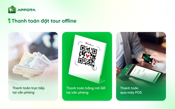 Thanh toán đặt tour offline