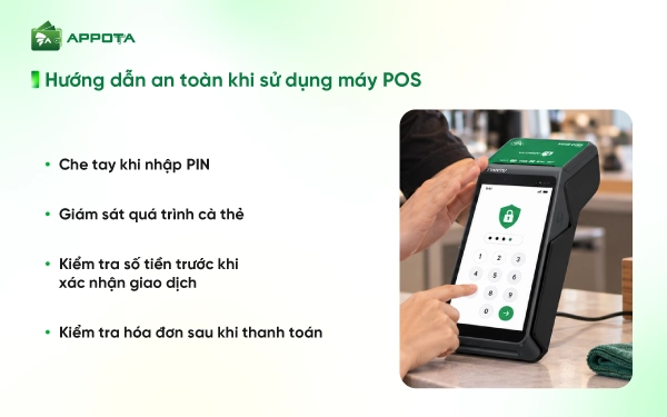 Hướng dẫn an toàn khi sử dụng máy POS 