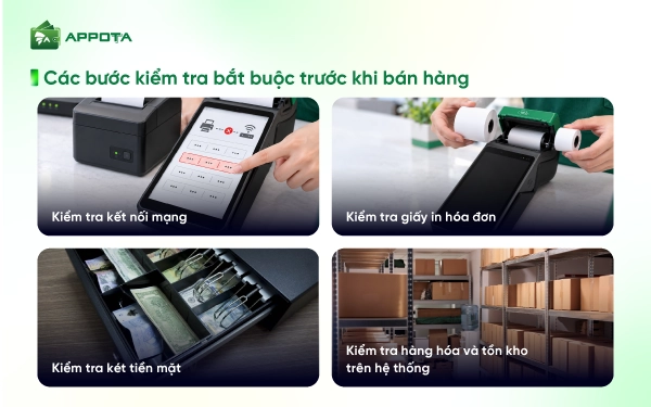 Các bước kiểm tra bắt buộc trước khi bán hàng