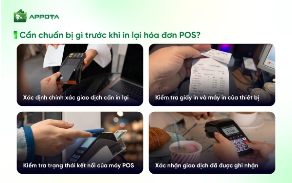 Cần chuẩn bị gì trước khi in lại hóa đơn POS?