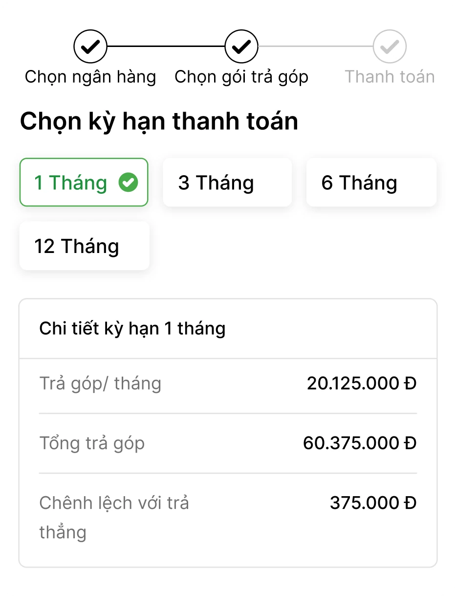 Chuyển đổi trả góp