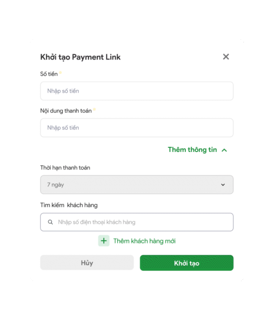 Enter order details