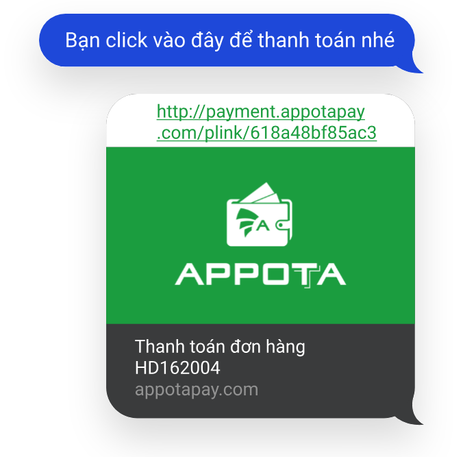 Share the link with customers