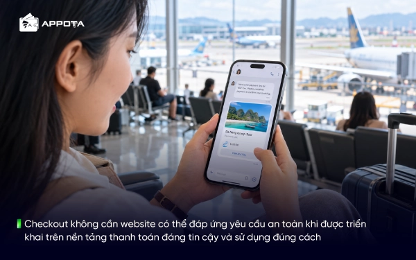 Checkout không cần website có thể đáp ứng yêu cầu an toàn khi được triển khai trên nền tảng thanh toán đáng tin cậy và sử dụng đúng cách