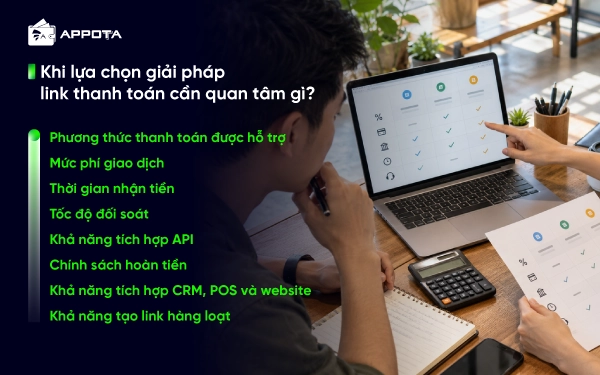 Khi lựa chọn giải pháp link thanh toán cần quan tâm gì?