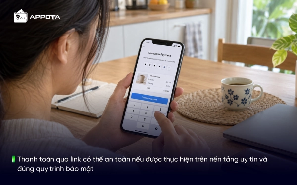 Thanh toán qua link có thể an toàn nếu được thực hiện trên nền tảng uy tín và đúng quy trình bảo mật